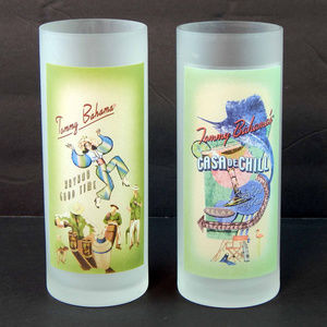 Vintage Tommy Bahama Frosted Highball Glasses